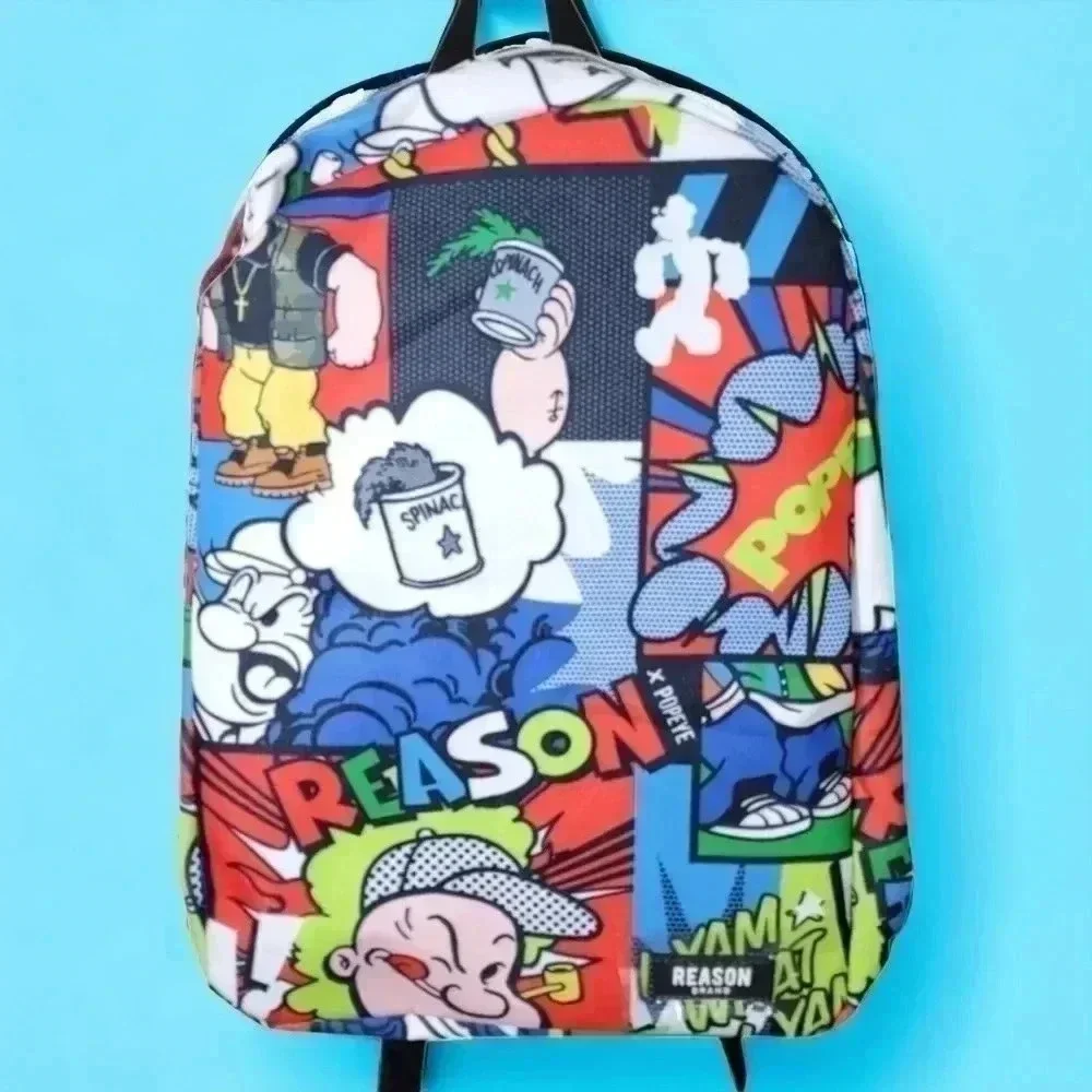 Nwt ! Reason Popeye all over print unisex backpack